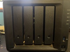 Synology DiskStation DS418 4-Bay NAS Black w/power cable. picture