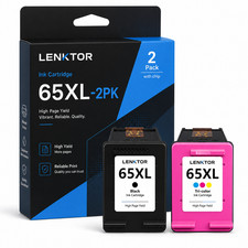 65XL 2PK 1BK 1Tri-color Ink for OfficeJet 3830 5255 Envy 4520 Deskjet 3630 2130 picture