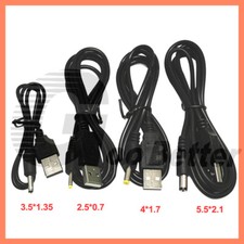 USB to DC Power Jack Male Cable Charging Data Lead 5.5x 2.1/2.5x0.7/4.0x1.7mm picture