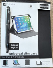iHome Universal Slim Case 7-8in for iPad Mini/Galaxy Tab Synthetic Leather Black picture