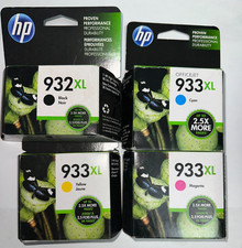 4pk HP 932XL 933XL HIGH YIELD Ink Cartridge Set NEW GENUINE SEALED  picture