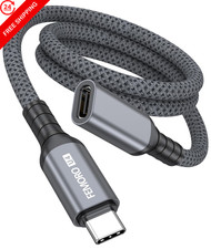 Thunderbolt 4 Extension Cable 3ft, 8K@60Hz/40Gbps/240W USB 4 3 Feet, Grey picture