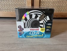 Maxell 20Pk Blank CD-R Series 1 Design Pack Slim Jewel Cases 80 Min 700mb 48x picture