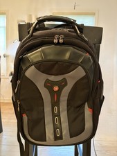 Wenger SwissGear Synergy 16” Laptop Backpack Black Gray Red Travel Business picture