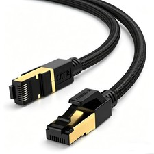 ZOERAX Cat 8 Ethernet Cable 6FT, Nylon Braided Black picture