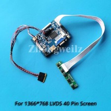 For LP156WHA-SLA2/SLL1 LVDS 40 Pin VGA AV HDMI Screen 1366x768 LED Driver Board  picture