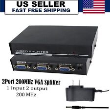2Port VGA Splitter, Sharing Switch Box (2 VGA Out/1 VGA in) 1920x1440 Resolution picture