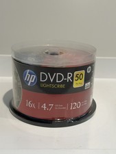 HP LightScribe DVD-R 50 Pack Spindle 16x 4.7GB 120 Min Blank Discs New Sealed picture