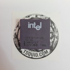 Intel A80387DX-25 Math Co-Processor SX104 25MHz Vintage 386 FPU PGA Chip picture