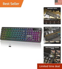 Programmable Wireless Gaming Keyboard with Dynamic RGB & Anti-Ghosting - RM104 picture