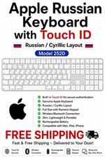 Apple Russian Keyboard with Numeric Keypad – Touch ID – Model 2520-FREE... picture