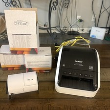 Brother QL-1110NWB Professional Thermal Desktop Label Printer w/ Cables & Labels picture