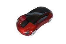 Red MOJO Porsche Car Optical Wireless Silent Mouse Computer Laptop PC Gaming picture