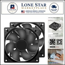 High-Performance 12V 120mm Quiet Cooling Fan 2-Pack - 1600RPM Durable & Strong picture