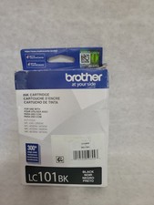 Genuine OEM Brother LC101BK Black Ink Cartridge June 2026 New Open Box Sealed picture