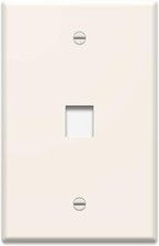 Legrand - On-Q WP3401LA 1Gang, 1Port Wall Plate, Light Almond picture