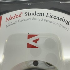 Adobe Creative Suite 2 Premium Student Licensing Mac Disc Set VG picture