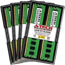 A-Tech 64GB 8x 8GB 1Rx4 PC4-17000R DDR4 2133 MHz ECC REG RDIMM Server Memory RAM picture