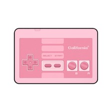 Personalized Pink 8-Bit Controller Desk Mat, Retro XL Mousepad, Cute Gamer Gift picture