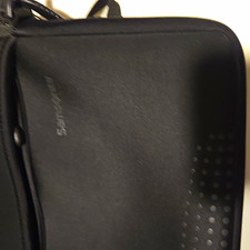 Samsonite Black Neoprene Padded Laptop Briefcase Case Bag Fits 15 in Laptop picture