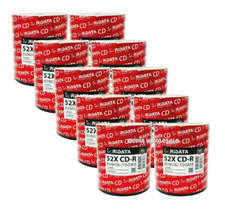 1000 RIDATA Blank 52X CD-R CDR Branded Logo 700MB Recordable Media Disc 10x100pk picture