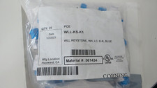 Corning Part # WLL-KS-K1 KEYSTONE,WH,LC, K-K, BLUE CONNECTOR LOT OF (25) picture