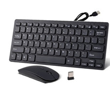  Ultra-Delgado Mini Teclado Inalambrico y Raton Combo Teclado Mecanico 2.4 picture