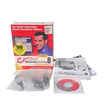 ScanSoft Dragon NaturallySpeaking 8 Preferred PC Software with Headset Manual CD picture