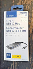 Insignia 4-Port USB-C Hub | USB-C to 4x USB 3.0 Ports picture