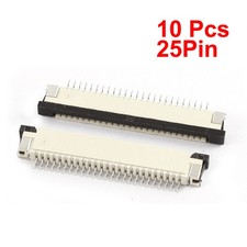 10Pcs Bottom Port 25Pin 1.0mm Pitch FFC FPC Ribbon Sockets Connector picture
