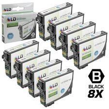 LD 8pk Replacement for Epson 200 Ink Black 200XL T200XL120 WF-2520 WF-2540 picture