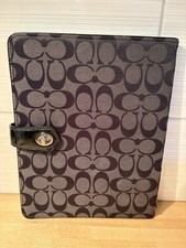 Vintage Coach Signature Canvas Tablet/iPad Case Black picture