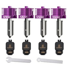 Orionix Hardened Steel Nozzle Hotend Kit, 0.2mm+0.4mm+0.4mm+0.6mm, Purple, 4 PCS picture