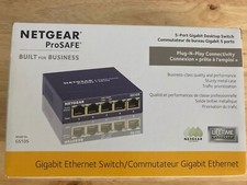 NETGEAR ProSafe GS105 5-port Gigabit Desktop Switch Open Box Never Used picture
