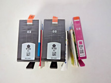 LOT OF 3 HP 920XL 2 BLACK, 1 MAGENTA EXP. 2012 picture