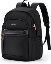 LIGHT FLIGHT Travel Backpack for Women, 15.6 Inch Laptop Backpack, Black picture