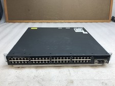Cisco WS-C3650-48PD-L 48 Port PoE+ 2x 10G SFP+ 1U Base Switch 3650 1x 650WAC PSU picture