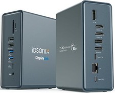 iDsonix 15 in 1 USB C 3.0 Laptop Docking Station with 2 HDMI 4K 100W PD for PC picture