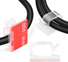 120PCS  Adhesive Cable Wire Clips Clear, Outdoor Christmas Light Clips picture