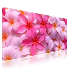 Wknoon Extra Large Gaming & 31.5L x 11.8W inches, Plumeria Flowers Bliss picture