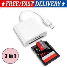 TF/SD Card Adapter Camera Reader for iPad iPhone6 7 8 Plus 13 14 15 Pro X Xs Lot picture