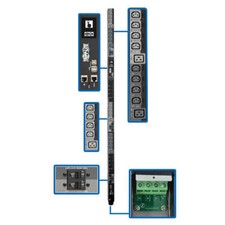 Tripp Lite 28.8kW 240V 3PH Switched PDU 30 Outlets 415v 40A PDU3XEVSRHWB picture
