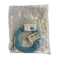 Monoprice 7622 LC to LC OM3 50/125 Multimode Duplex Fiber Optic Cable 15m Aqua picture