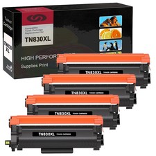1-4PK TN830 XL Toner Compatible for Brother DCP-L2640DW HL-L2460DW MFC-L2820DW picture