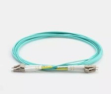 1M LC UPC to LC UPC Duplex PVC 10G OM3 Multimode Fiber Optic Patch cable 🆕 picture