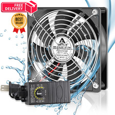 GDSTIME 120mm IP67 Waterproof Fan w/Speed Controller 110V Waterproof-1225 picture