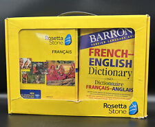2014 Rosetta Stone French Grammar Book & Dictionary plus, New Sealed Software picture