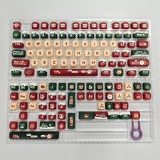 Christmas Keycap Set Pbt Cute Cartoon Style Compatible With 60 65 75 100 picture