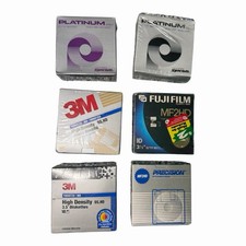 Vintage 3.5” Floppy Disk Lot 60 Disks Sealed 3M Fujifilm Syncom Precision NOS picture
