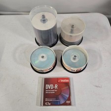 151 Blank DVD Bulk Media Lot - TDK, Memorex, Imation DVD-R DVD+R 4.7GB A4 picture